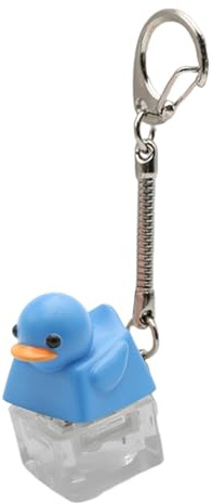 Resin Keyboards Companion Keycaps Small Quacking Duck Keycap Quacking Keychain For Office Stress Relief Office Reducer