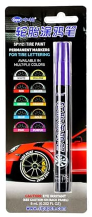Rotulador de pintura para neumáticos - Rotuladode pintura para marcador de neumáticos , rotulador de retoque resistente al agua | Permanente, resistente a la decoloración, para automóviles, ne