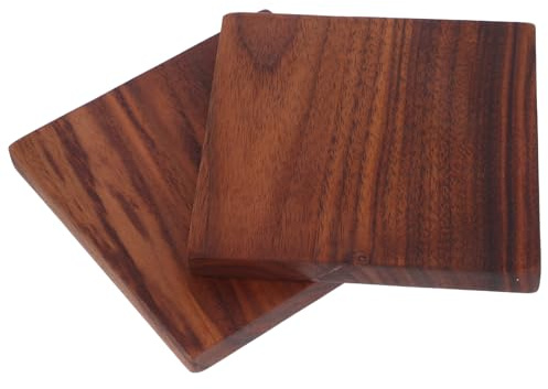 WOONEKY 2 Pièces Planches Bois Massif Noyer pour Bricolage Découpe Gravure Projets DIY Bois École et Artisanat