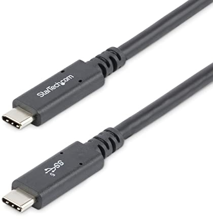 Cable 1 8M USB-C PD 5A USB 3.0 | Certificado Funciona con Chromebook, Carga PD 3.0 de hasta 5A
