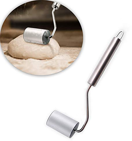 Snow tip cake sheet roller, dough roller, dough roller, stainless steel pastry roller, for the restaurant kitchen, baking cooking.
