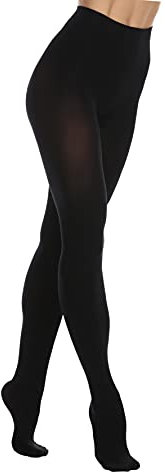 EVERSWE Women's 80 Den Soft Opaque Tight, Women's Tights (L-XL, Totally Black)