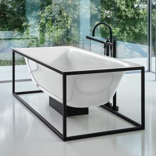 Bette Lux Shape, Rahmengestell 190x90 cm, Farbe: Schwarz Feinstruktur matt - Q003-815