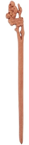 FRCOLOR Wooden Hair Stick Vintage Carved Chinese Hair Chopsticks for Buns Retro Handmade Hair Pin Hair Accessories for Women Long Hair, Random Color