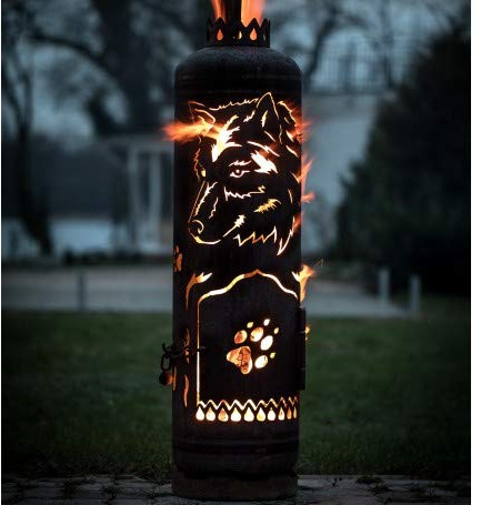 Feuerstelle Feuertonne Wolf