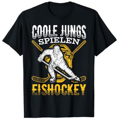 Coole Jungs spielen Eishockey Eishockeyspieler Jungen T-Shirt