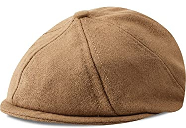 mintgreen Sombreros Gorras Bebés Niño, Recién Lana Nacido Vendedor de Periódicos Gorra Vintage Tweed Plano Sombrero de Panadero, Camello, 6-8 Años