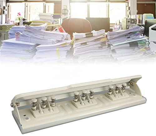 Perforatrice a 9 Fori, Perforatrice Fai-da-te con Testa di Taglio Indipendente, Perforatrice per Fori per Carta a Passaggio Singolo da 8 Fogli con Cuscinetto Inferiore Morbido