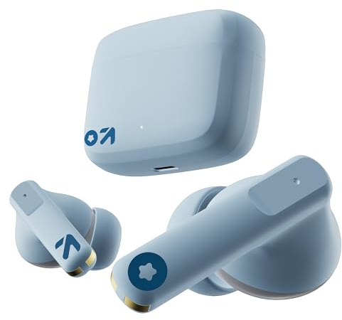 GOBOULT Audio Z60 Truly Wireless Earbuds with 60H Playtime, Quad Mic ENC, 50ms Low Latency Gaming, 13mm Bass Drivers, Type-C Fast Charging, IPX5 TWS Bluetooth 5.3 Ear buds (Powder Blue)
