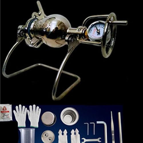 SOYPAX Máquina de Palomitas de Mano,Máquina Tradicional de Palomitas de maíz, 304 de Acero Inoxidable Mini Mano Amplificador de Alimentos, Cocinero de Palomitas de maíz,400ml