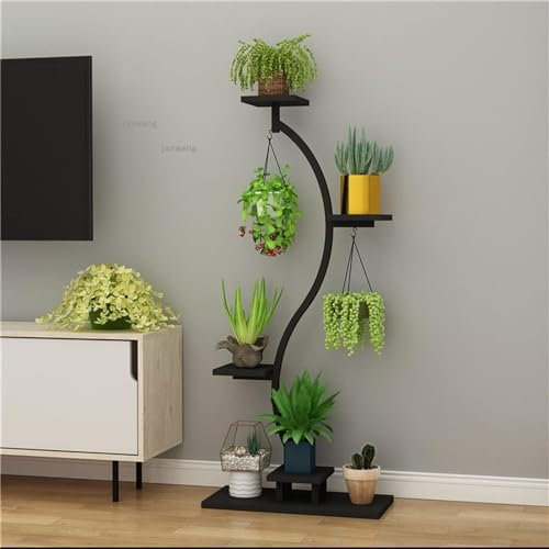 pflanzenständer, blumenstand, blumenstander Blumenregal pflanzenhocker pflanzentopf blumentopf hoch indoor holz seule Garten Blumentreppen Pflanzentreppe Ablagen deko gold metall weiß schwar