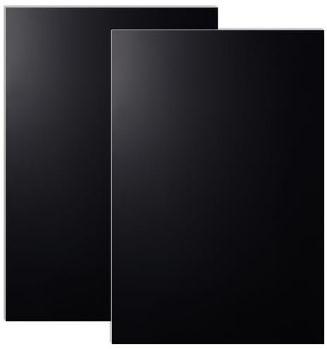 OLYCRAFT 2 Blatt Schwarzes ABS Kunststoffblatt 30x20cm ABS Kunststoffplatten 3mm Dickes Hartplastikblatt Für Architekturmodelle Sandtisch Baumodell Materialversorgung