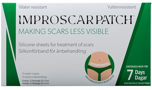 Improscar Patch - Silicone Sheet for Scar Treatment - Abdominoplasty Package - 1 Month Treatment