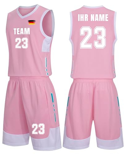 Generisch Basketball Trikot Herren Kinder, Personalisiert Basketball Jersey mit Eigenem Namen Nummer Logo