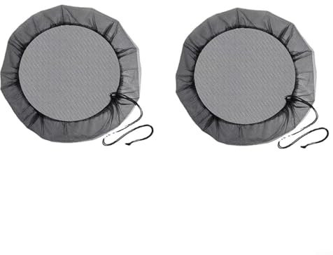 Netzabdeckung für Regeneimer, 80–160 cm, Regentonnennetz, verstellbar, Regeneimer-Netz, Regensammler-Schutzabdeckungen mit Kordelzug, hält und Schmutz von Ihrem Regeneimer fern (160 cm, 2 Stück)