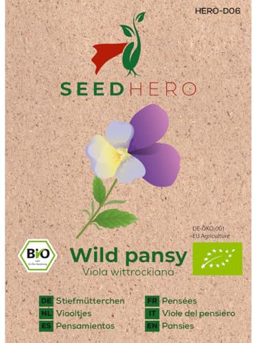 Seedhero BIO Stiefmütterchen Wild pansy Samen