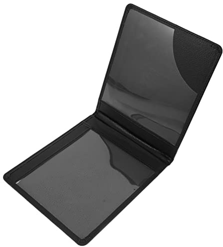 FOYTOKI Leichte Schwarze Schutzhülle aus PVC für Behindertenausweis mit Kratzschutz und Kartenfach als Praktischer Ausweishalter für Alltag