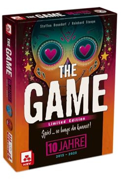 NSV - 4153 - The Game - 10 Jahre Jubiläumsedition - Kartenspiel, Yellow | inkl. 2 neue Mini-Erweiterungen (Joker, Zehner), Extreme, On Fire und Spezial-Design