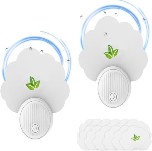 WARDBES Mückenlampe (2 Packungen), Fliegenfalle Innenbereich, Elektrisches Moskitonetz, Elektrische fliegenfalle mit UV-Licht, Keine giftige Mückenvernichterlampe