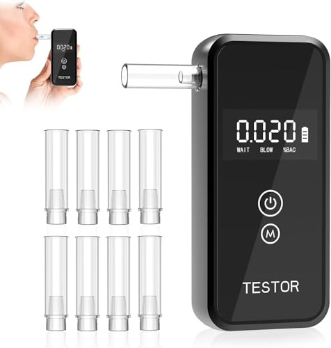 Breathalyzer – 2025 Professional Alcohol Tester, High-Accuracy Portable Breath Analyzer for Personal & Workplace Use