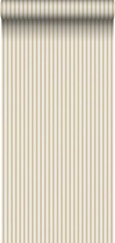 Sanders & Sanders papier peint à rayures jaune et beige 53 cm x 10.05 m