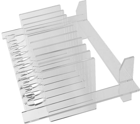 Présentoir à Vernis à Ongles en Acrylique, Grand Support Suspendu | 1 Lot, Cartes D’affichage Grand Format, Usage Salon, Look Transparent Moderne, Montre les Ongles sous Tous les Angles