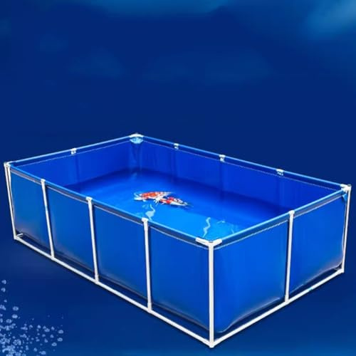 Estanque Para Acuario, Tanque Para Acuario Plegable, Estanque De PVC Para Peces Koi, Estanque Elevado De Lona De PVC, Apto Para Uso Interior/exterior Para Peces Koi Y Peces Dorados(1.2x1x0.9m)