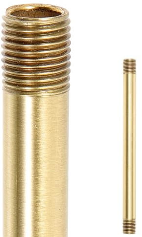 HAPINARY Vástago de Lámpara Recto de Cobre M10 Rosca Tubular para Accesorios de Iluminación y Reparación en Proyectos DIY de Lámparas Colgantes