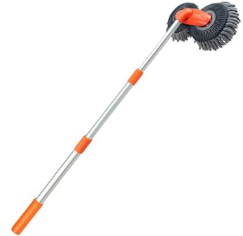 Fxzqgnh Spazzola per Lavaggio Auto con Manico Retrattile, Ideale per Uso Domestico.
