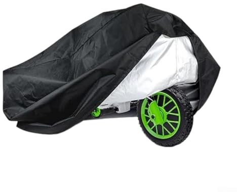 Funda impermeable para motocicleta para niños, para bicicletas eléctricas, tela Oxford 210D, protector contra el polvo con cuerda de viento, negro, 104 x 63 x 83 cm