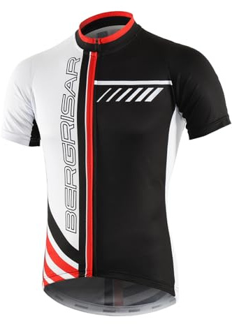 BERGRISAR Men's Cycling Jerseys Short Sleeves Bike Bicycle Shirt