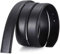 Nelbons Herren Gürtel Wechselgürtel Echt Leder ohne Schnalle Gürtel für Gürtelschnalle zum Wechseln, Breite 3.0cm, Black/Länge 125cm Geeignet für 28-43 Taille