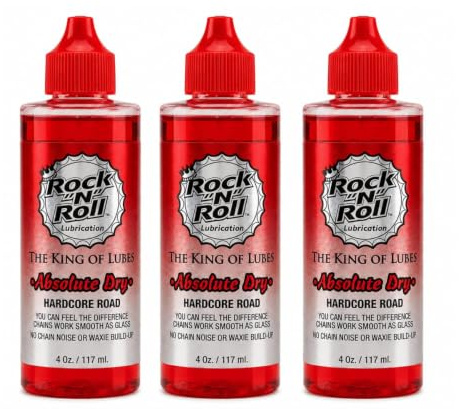 Rock N Roll Rock-N-Roll Absolute Dry LV Bicycle Chain Lube Made for Road Bikes - 4oz - (Pack of 3)