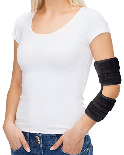 Scurnhau Verstellbare Ellenbogenbandage für Sehnenscheidenentzündung, Ellenbogenstütze für Kubitaltunnelsyndrom, Verletzungen, L/XL