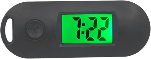 Montre Porte-clés étudiant Montre électronique numérique Montre de Poche de Test Silencieux Montre de Poche en Verre à Transmission de lumière élevée (Noir)
