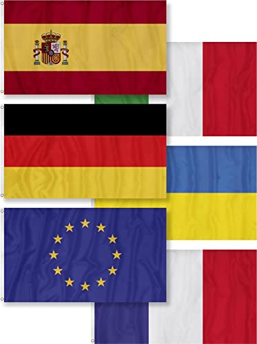 Deutschland Flagge Großformat 250 x 150 cm wetterfest Fahne Farbe Ukraine