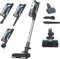 Hoover HF9 Especial Mascotas HF910P, Aspiradora Escoba sin Cable, sin Bolsa, 3 en 1, Escoba, de Mano y Vertical, Cepillo Antienredos, Autonomía 30 min, Color Gris/Azul Verdoso
