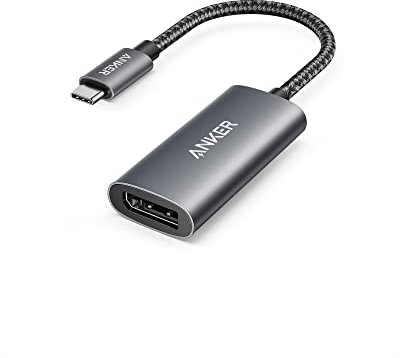 Anker USB C auf DisplayPort Adapter (8K@60Hz oder 4K@144Hz), 518 USB C Adapter (8K DisplayPort), USB C to DP 1.4, für MacBook Pro, MacBook Air, iPad Pro, Pixelbook, XPS und mehr