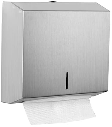 Dispensador de toallas de papel montado en la pared, dispensador de toallas de papel comercial, dispensador de toallas de mano compatible con pañuelos faciales y otras cajas de papel de servilletas