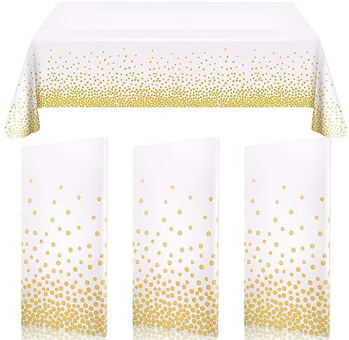 CINGHIA 3 Piezas Mantel Desechable,Manteles Desechables,Mantel Cumpleaños 137x274cm,Manteles Papel,Mantel Fiesta para Fiesta,Picnic,Aniversario