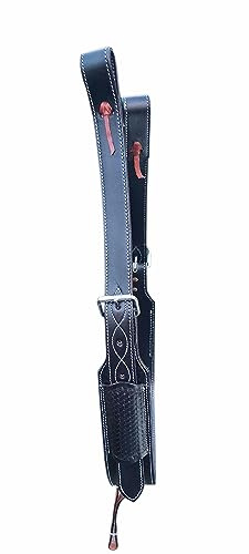 SHOWMEN CRAFT Western Horse Flank Cinch|Sadel bakre omkrets|Ryggcinch|Ridtillbehör (svart)