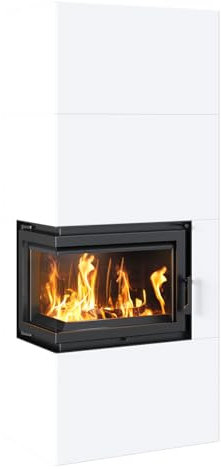 Kratki Kaminofen Simple 8 - Links | Bauart 1 | Bausatz weiß | 8 kW