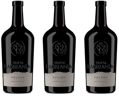 3 Bottles Italian PONTIUS 2022 Macerated White Wine (Color Amber) by Vinum Hadrianum | Montonico Colli Aprutini IGT Embrace Wine | Excellence in Every Sip - (Each Bottle 750 ml)
