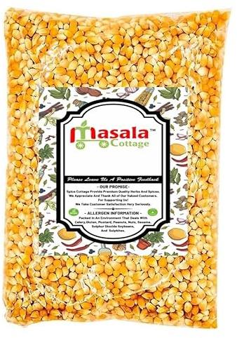 popcorn Popping Corn Kernels - Popcorn Seeds || Stove-top & Microwave Popcorn & Air Popper Friendly Popcorn || New seasonings Corn, New harvested by masala cottage 25g-1.9kg (200, Grams)