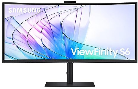 Monitor Hrm Viewfinity S6 - S65vc 34 Samsung LS34C652VAUXEN Ultra Wqhd Curvo 5 Ms Hdr Hdmi Hub Usb Altoparlanti Integrati (Ricondizionato)