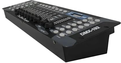 Controlador de DJ, Controlador DJWORLD 192 DMX for luz con cabezal móvil, controlador Dj de 192 canales for equipo de DJ DMX512, controlador Dsico(5500W)