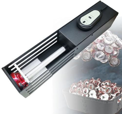 Concasseur de Canettes Broyeur De Canettes Électrique En Métal For Le Recyclage Des Canettes En Aluminium De 12 Oz Et 16 Oz, Broyeur Automatique Robuste For Soda De Cuisine, Canettes De Bière Et Boute