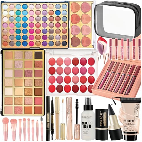 HOORayeah Trousse Trucchi Donna - Set Trucchi con 2 Colori Oversize Palette Ombretti - Trousse Trucchi Ragazza Portatile da Viaggio
