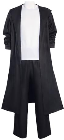 Zhongkaihua Sung Jin Woo - Conjunto completo de uniforme de cosplay de anime, gabardina, camiseta y pantalones, 3 piezas