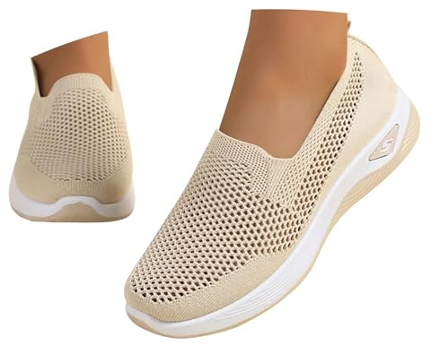 ticticlily Scarpe Donna Estive Traspirante Scarpe Ortopediche Sportive Sneakers A Beige 39 EU